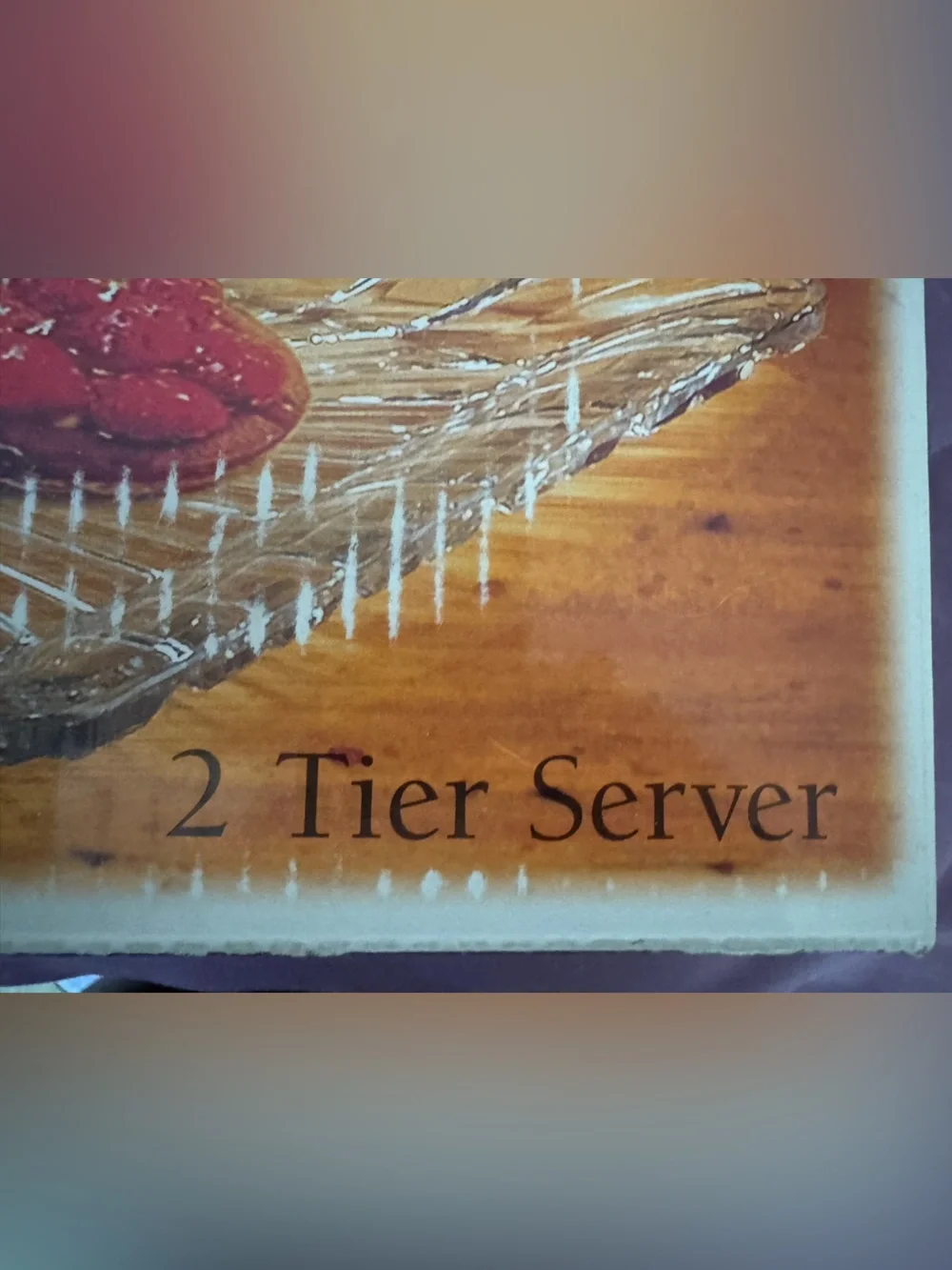 2-Tier Server - Crystal serving tray